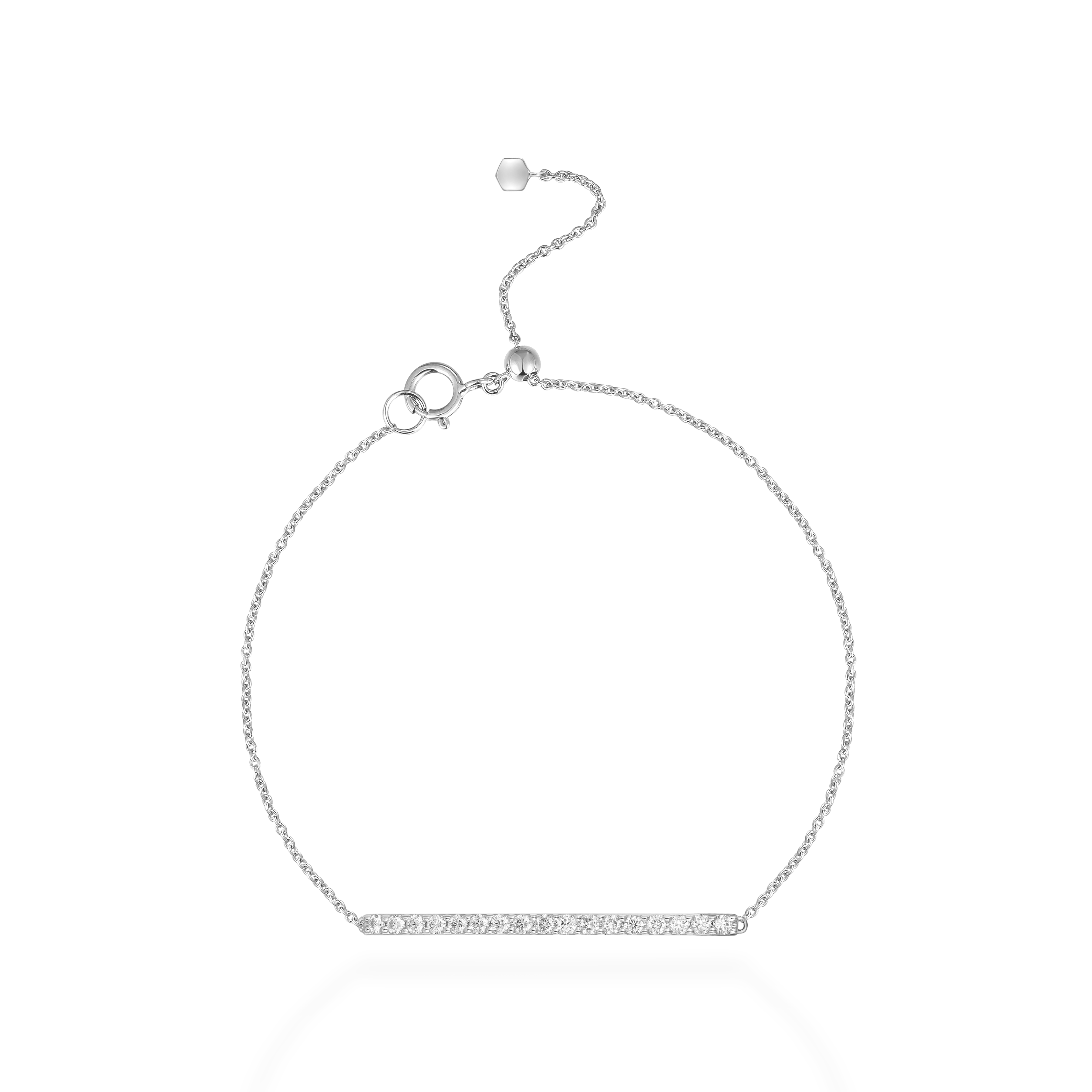 Diamond bar bracelet